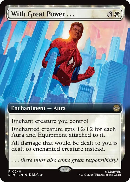 Image for With Great Power... (Extended Art) (248) - Magic: The Gathering