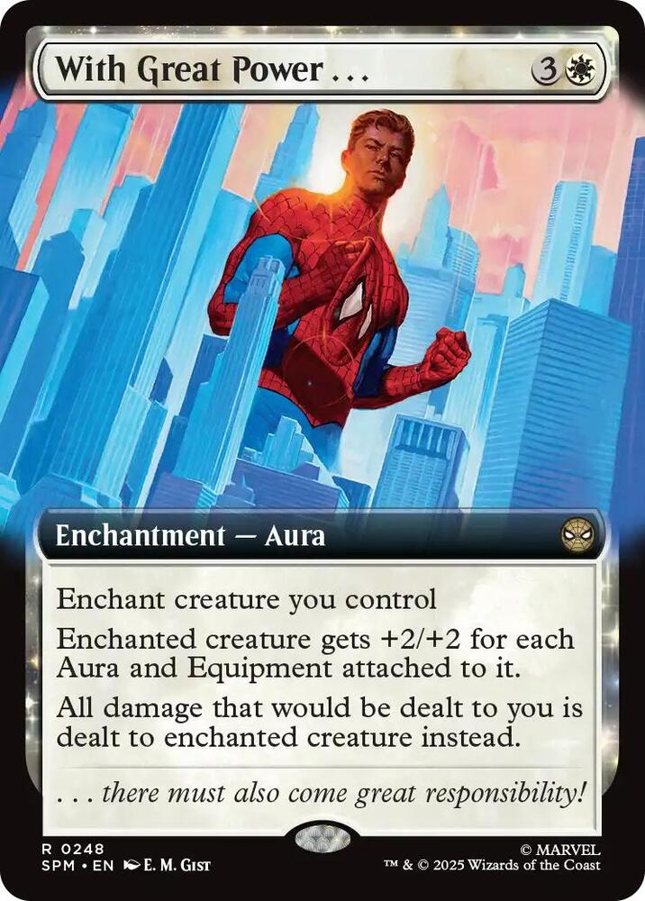 Image for With Great Power... (Extended Art) (248) - Magic: The Gathering