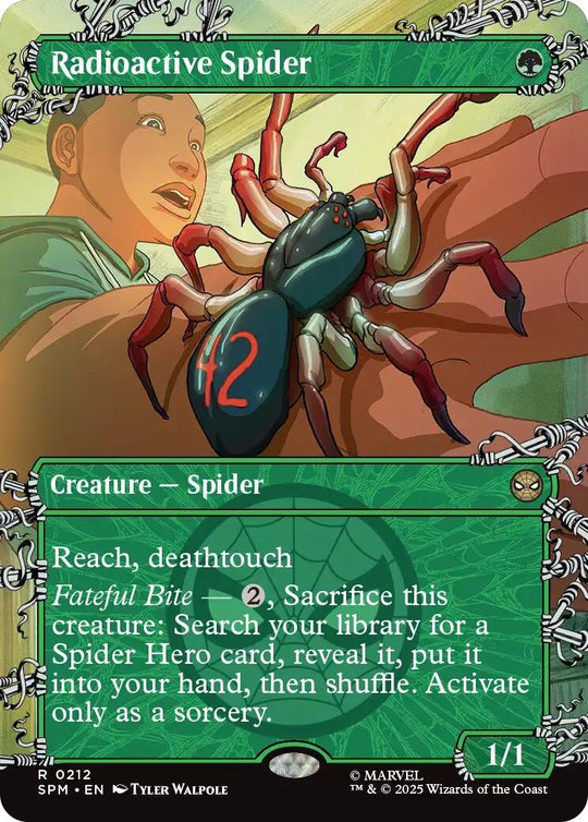 Image for Radioactive Spider (Borderless) (212) - Magic: The Gathering