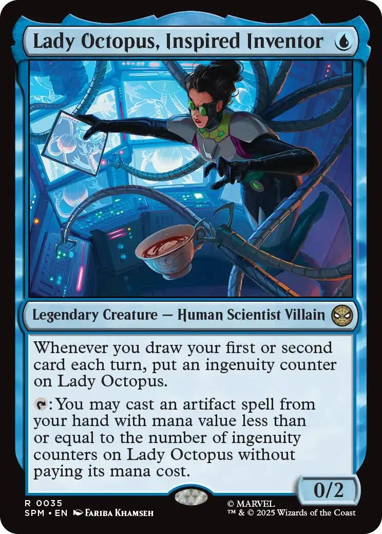 Image for Lady Octopus, Inspired Inventor (35) - Magic: The Gathering