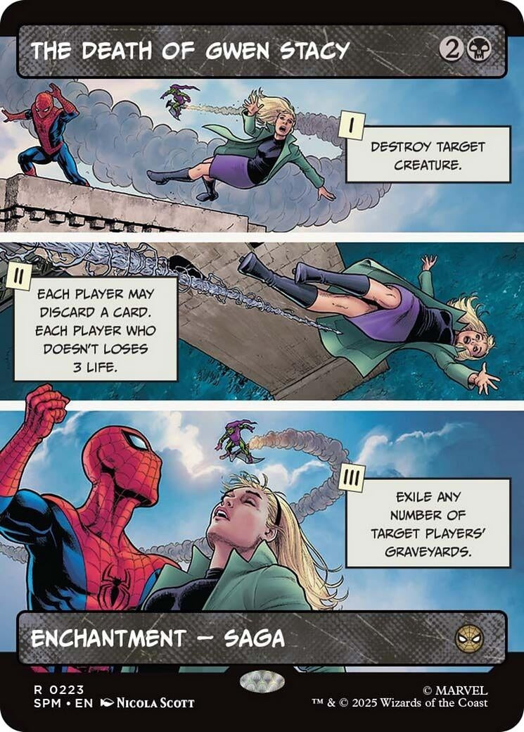 Image for The Death of Gwen Stacy (Borderless) (223) - Magic: The Gathering