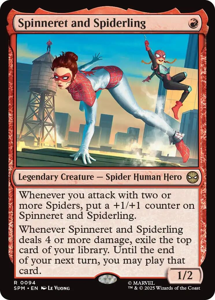 Image for Spinneret and Spiderling (94) - Magic: The Gathering