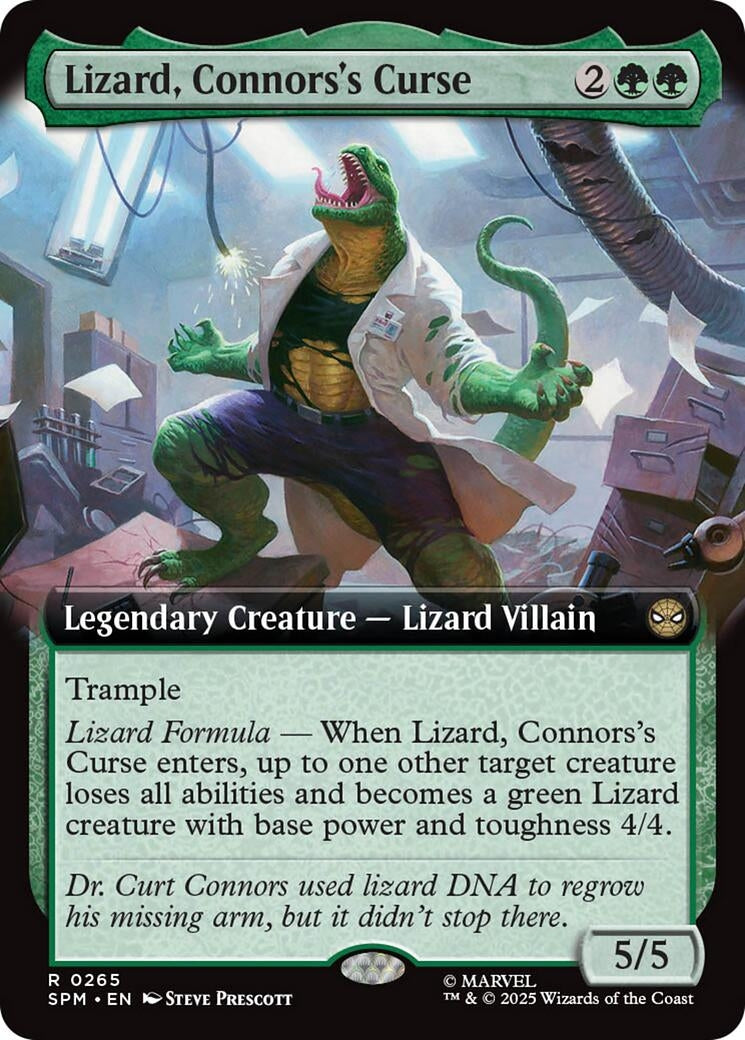 Image for Lizard, Connors's Curse (Extended Art) (265) - Magic: The Gathering