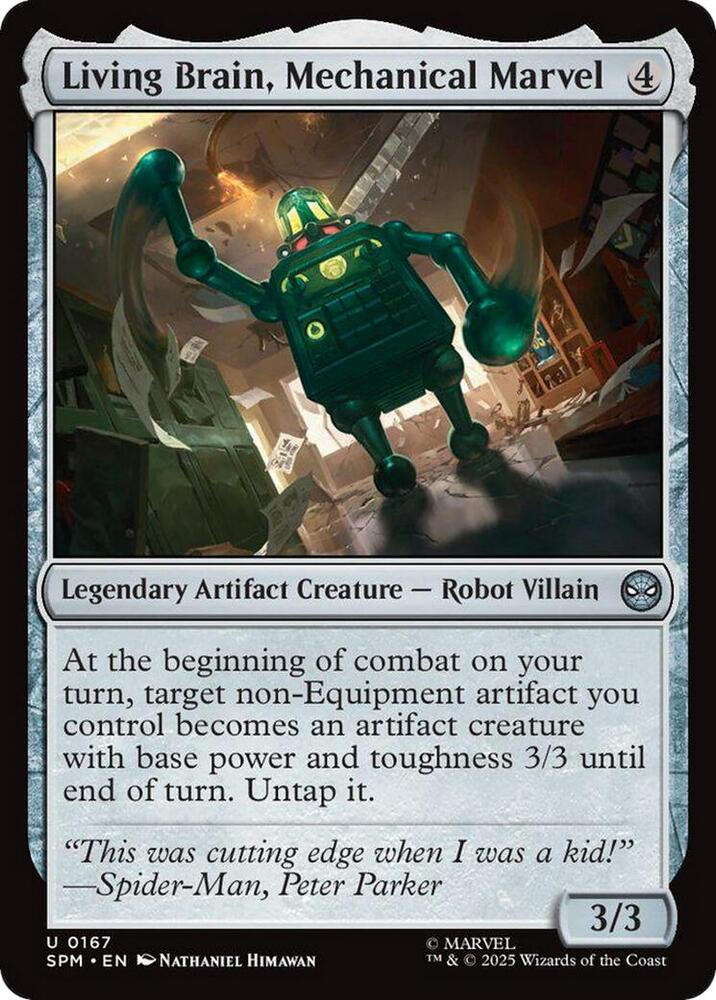 Image for Living Brain, Mechanical Marvel (167) - Magic: The Gathering