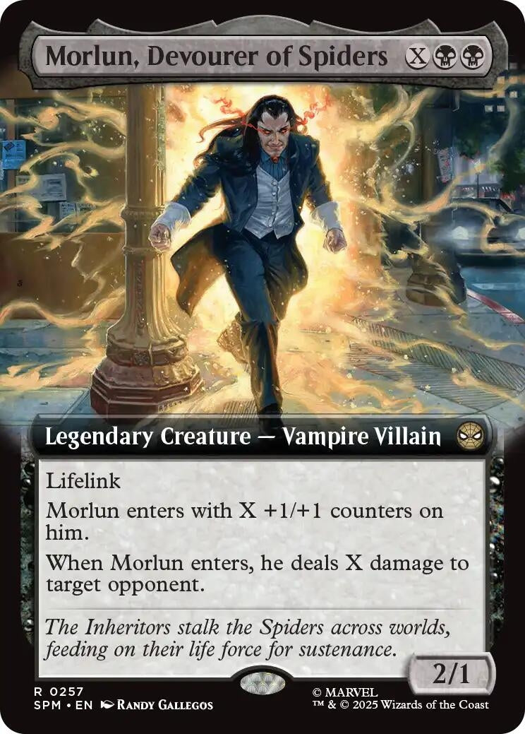 Image for Morlun, Devourer of Spiders (Extended Art) (257) - Magic: The Gathering