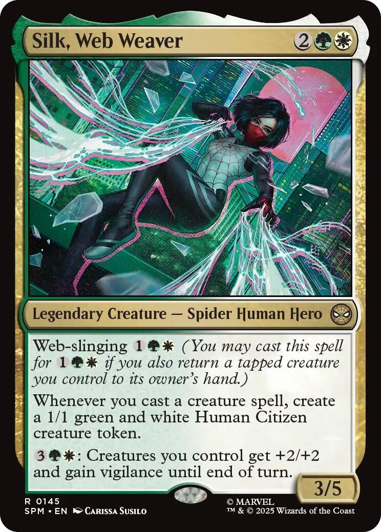 Image for Silk, Web Weaver (145) - Magic: The Gathering
