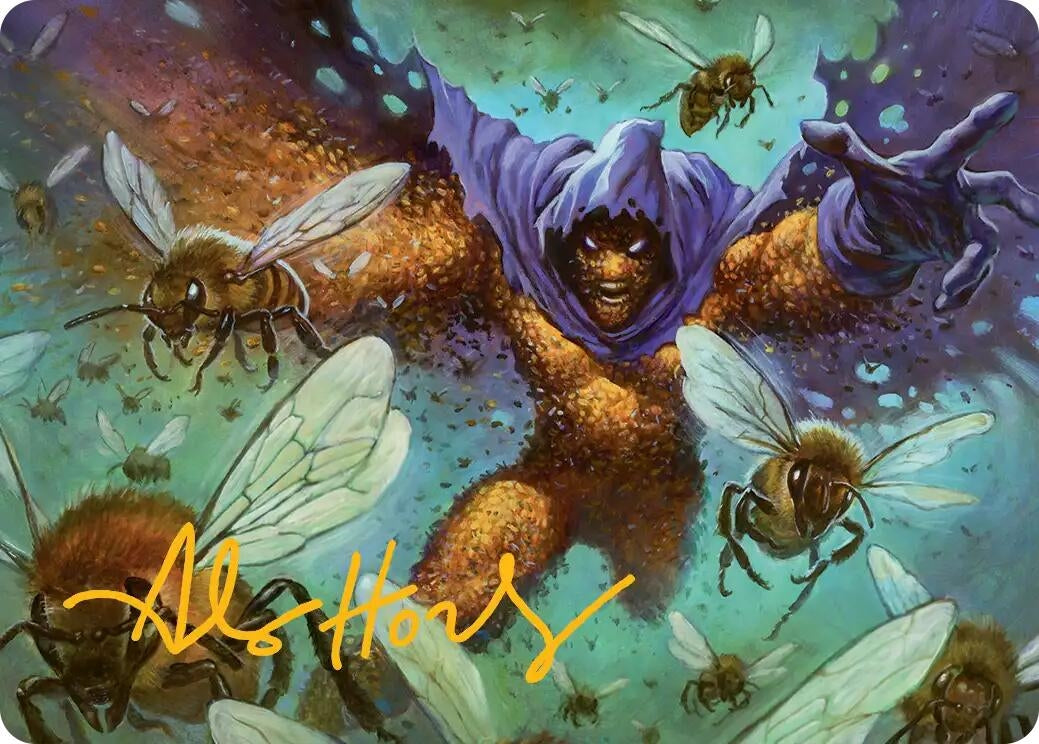 Image for Swarm, Being of Bees Art Card (Gold-Stamped Signature) (11) - Magic: The Gathering