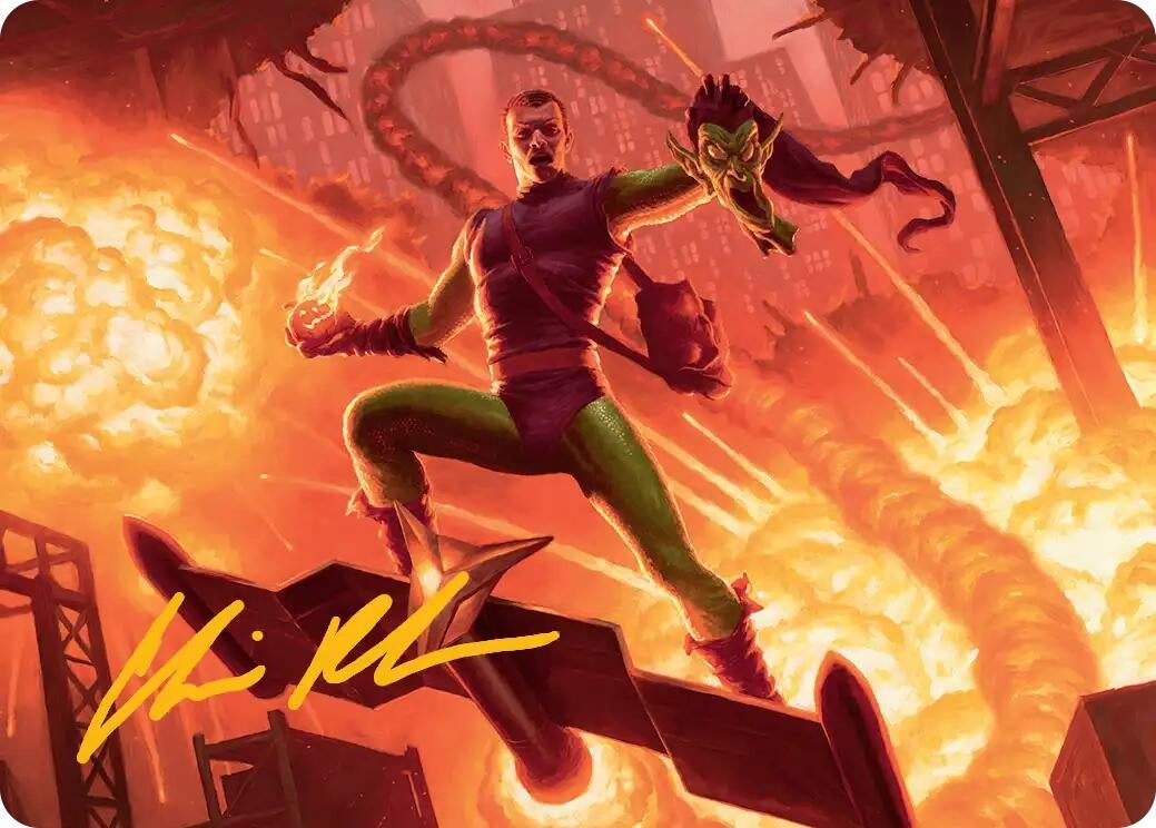 Image for Green Goblin, Revenant Art Card (Gold-Stamped Signature) (27) - Magic: The Gathering
