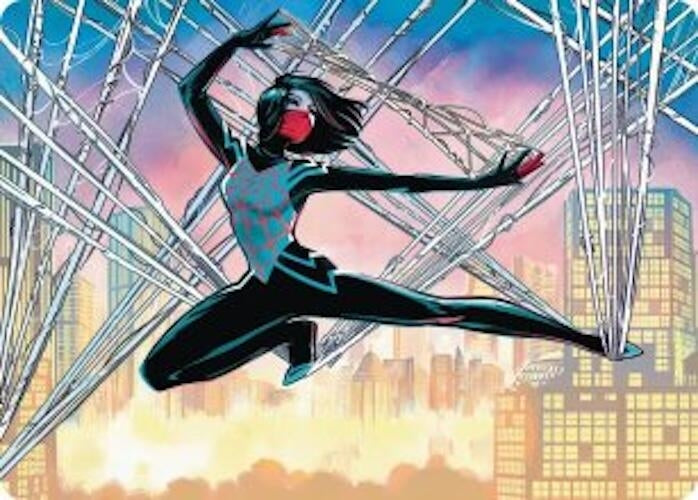 Image for Silk, Web Weaver Art Card (39/54) (39) (ASSPM) - Magic: The Gathering