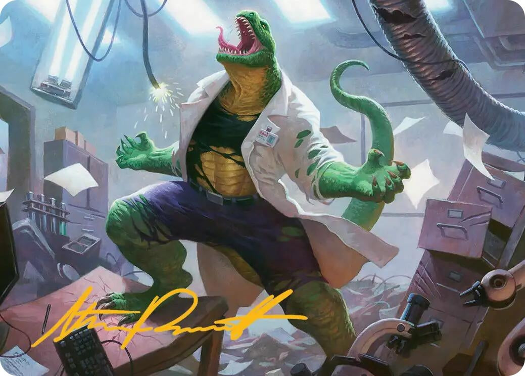 Image for Lizard, Connors's Curse Art Card (Gold-Stamped Signature) (18) (ASSPM) - Magic: The Gathering