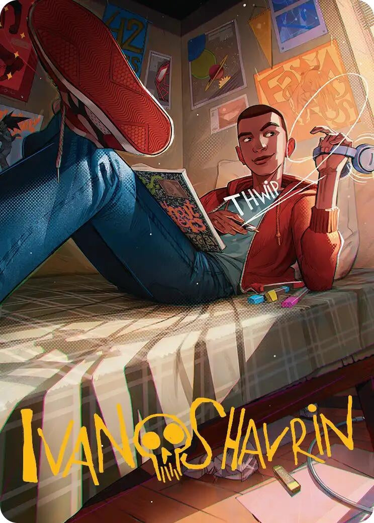 Image for Miles Morales Art Card (Gold-Stamped Signature) (35) - Magic: The Gathering