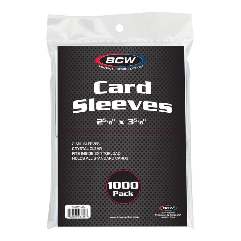 Standard Card Sleeves - Clear (1000-Pack)