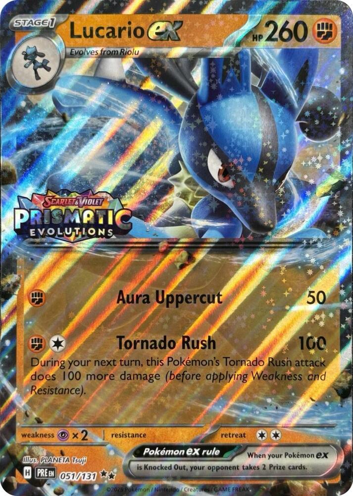 Image for Lucario ex (Prismatic Evolutions Stamp) (051/131) (MCAP) - Pokemon