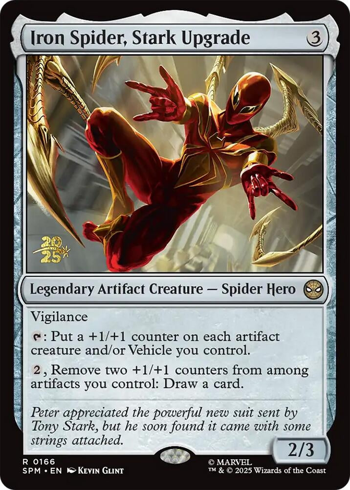 Image for Iron Spider, Stark Upgrade (166) - Magic: The Gathering