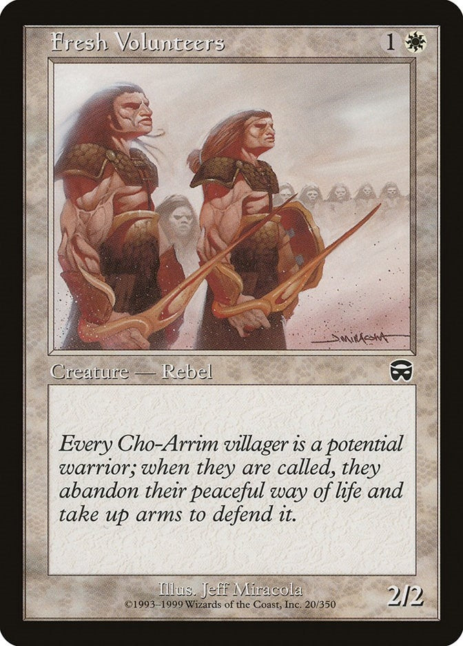 Image for Fresh Volunteers (20) - Magic: The Gathering