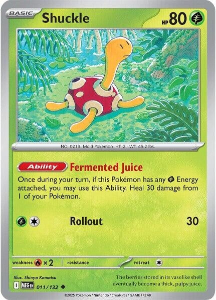 Image for Shuckle (011/132) (MEG) - Pokemon