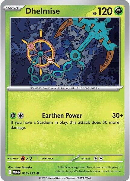 Image for Dhelmise (018/132) (MEG) - Pokemon