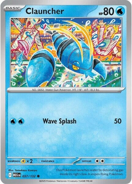 Image for Clauncher (037/132) (MEG) - Pokemon