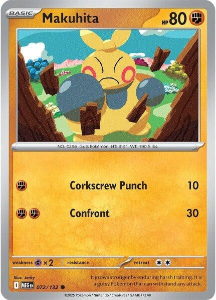Image for Makuhita (072/132) (MEG) - Pokemon