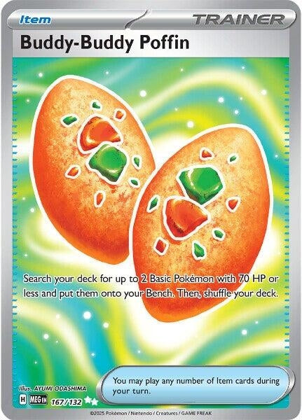 Image for Buddy-Buddy Poffin (167/132) (MEG) - Pokemon