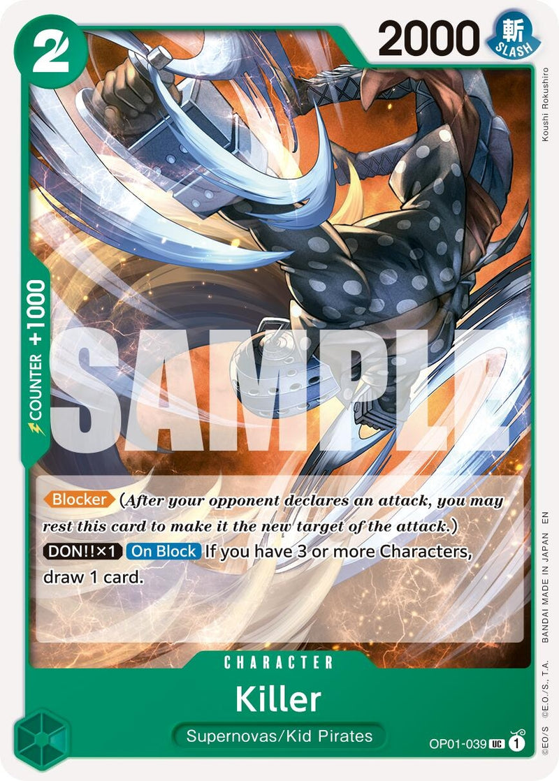 Killer (Reprint) (OP01-039) (PRB-02)