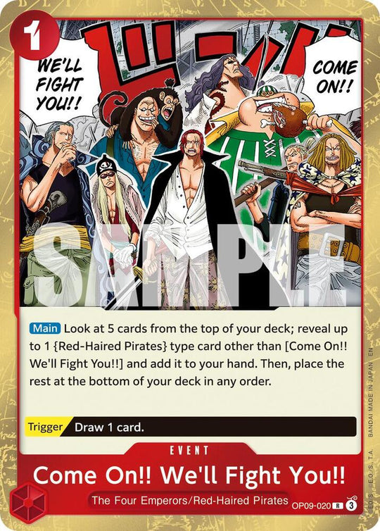 Come On!! We'll Fight You!! (Reprint) (OP09-020) (PRB-02)