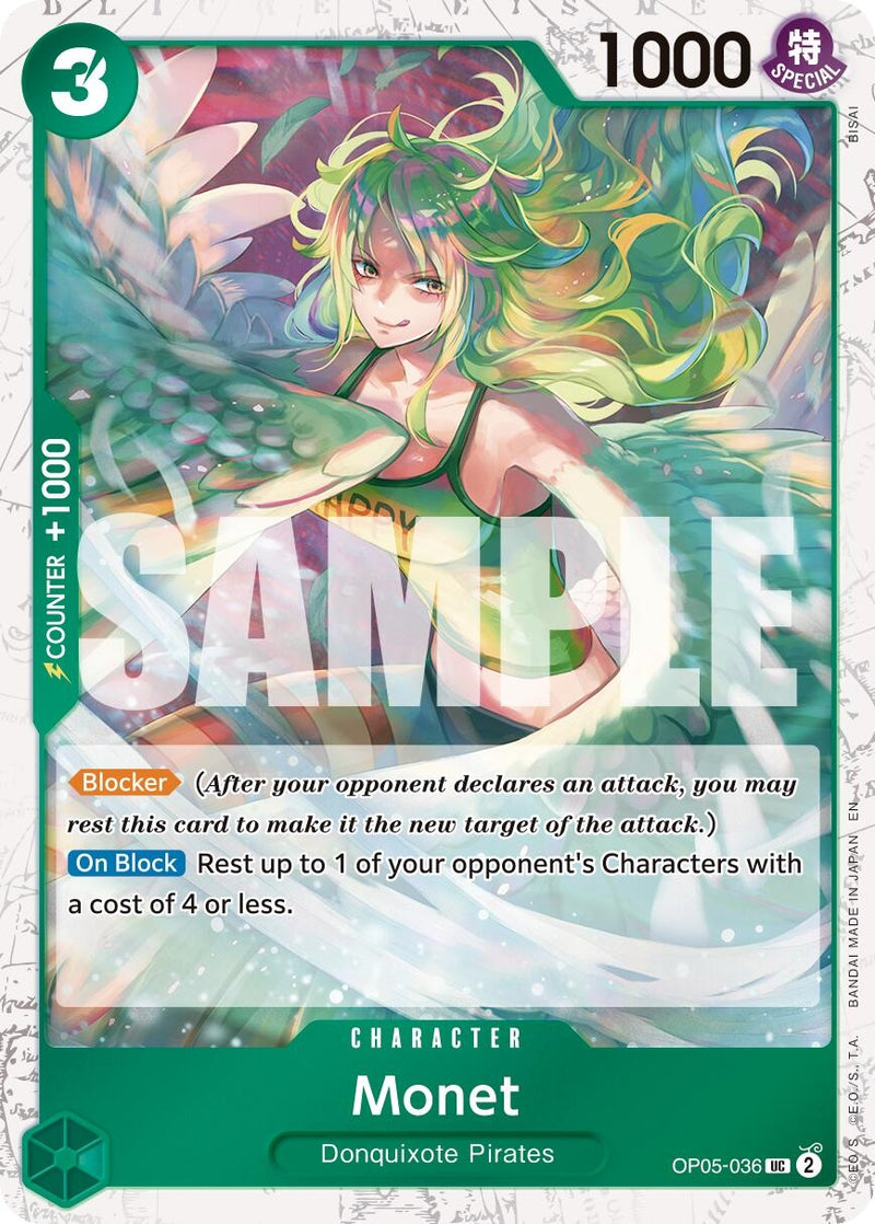 Monet (Pirate Foil) (OP05-036) (PRB-02)