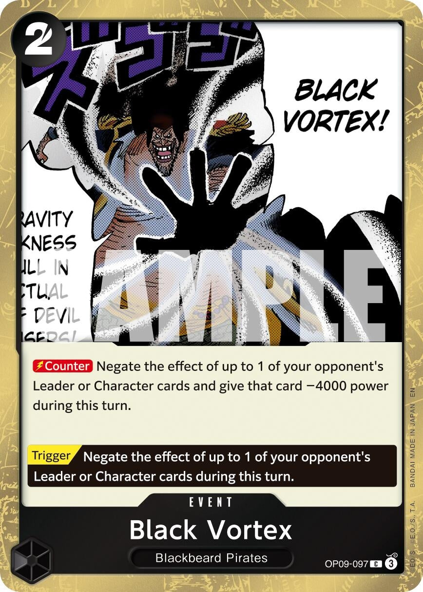 Black Vortex (Pirate Foil) (OP09-097) (PRB-02)