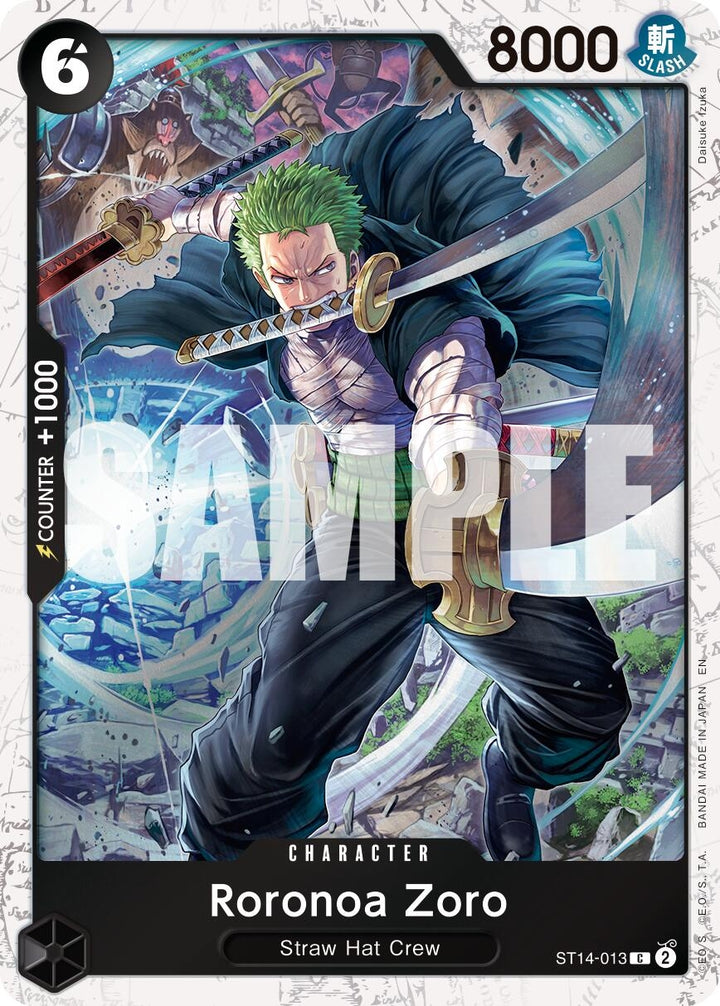 Roronoa Zoro - ST14-013 (Pirate Foil) (ST14-013) (PRB-02)