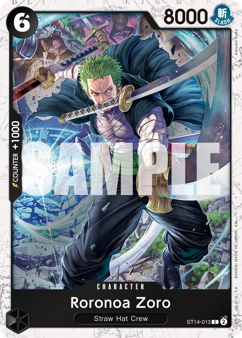 Roronoa Zoro - ST14-013 (Pirate Foil) (ST14-013) (PRB-02)