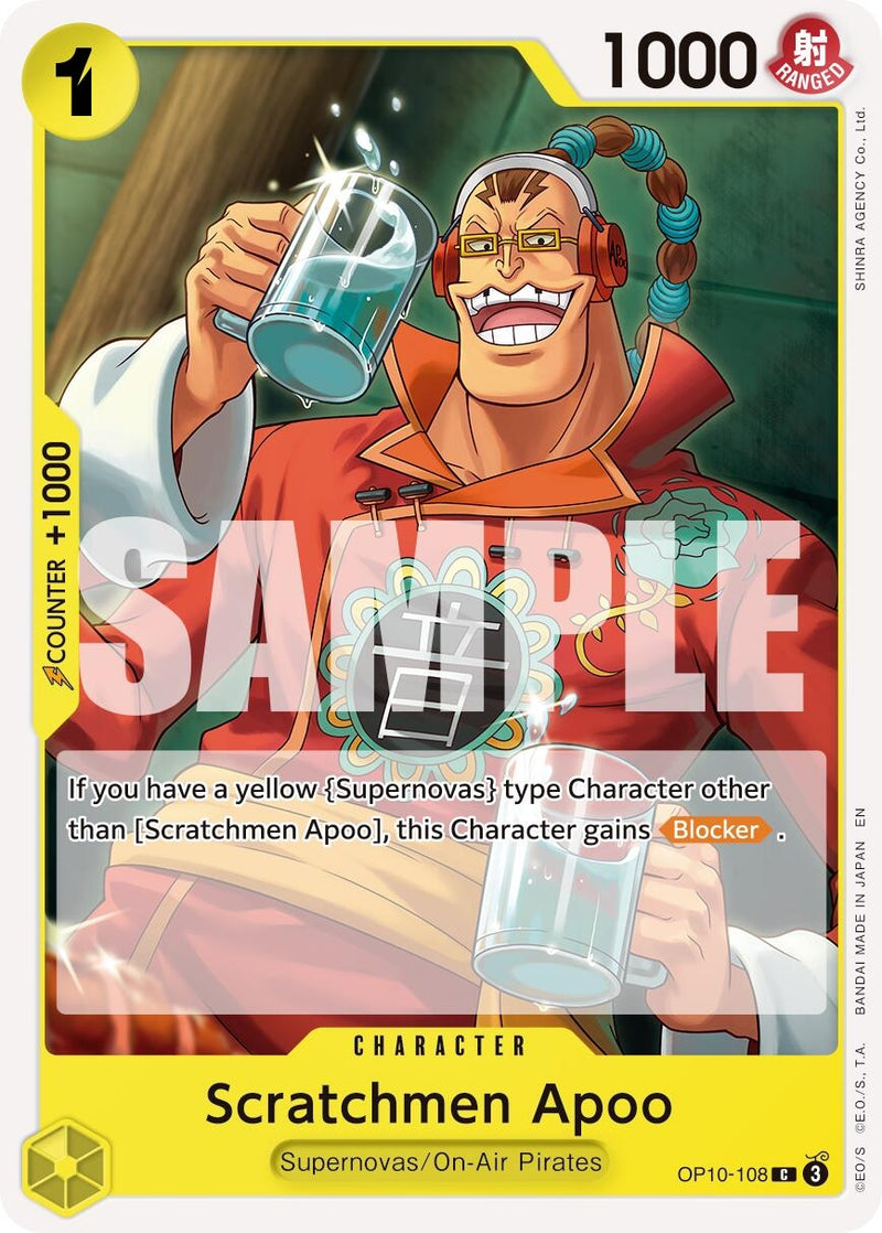 Scratchmen Apoo - OP10-108 (Reprint) (OP10-108) (PRB-02)