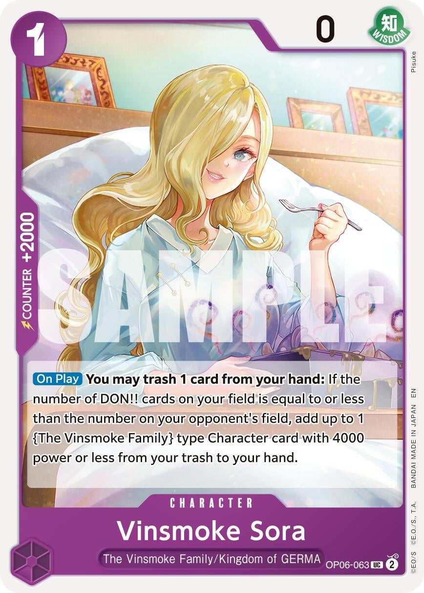Vinsmoke Sora (Reprint) (OP06-063) (PRB-02)