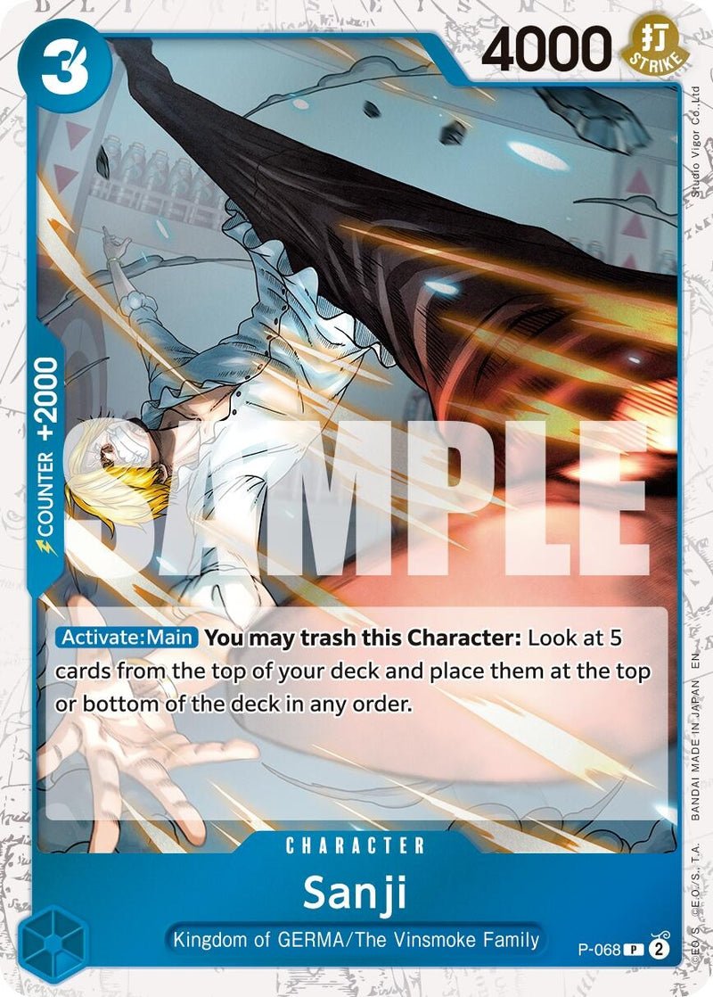 Sanji - P-068 (Pirate Foil) (P-068) (PRB-02)