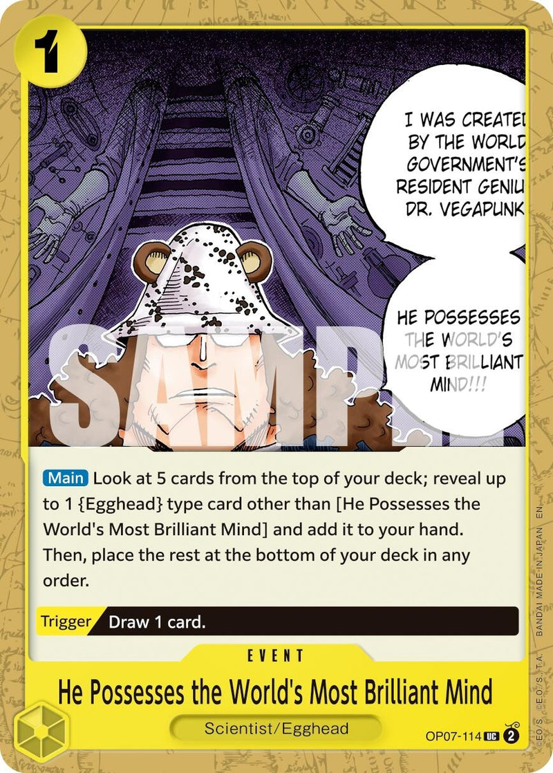 He Possesses the World's Most Brilliant Mind (Reprint) (OP07-114) (PRB-02)