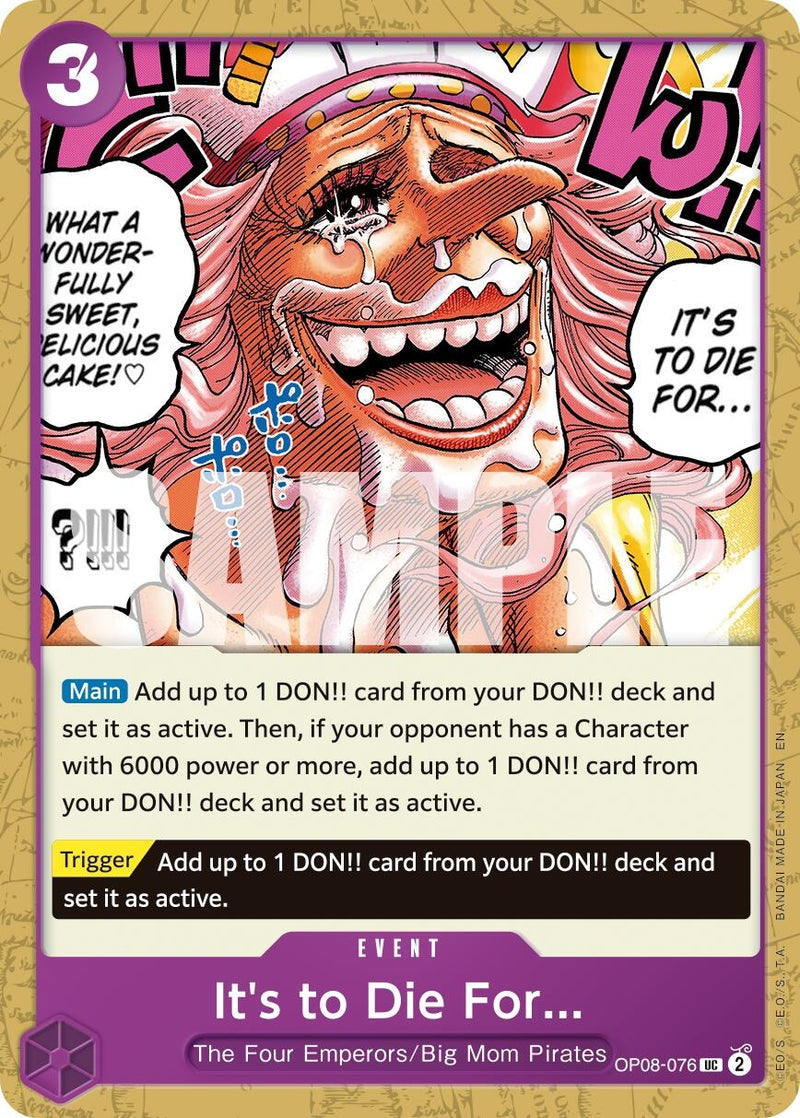 It's to Die For (Reprint) (OP08-076) (PRB-02)