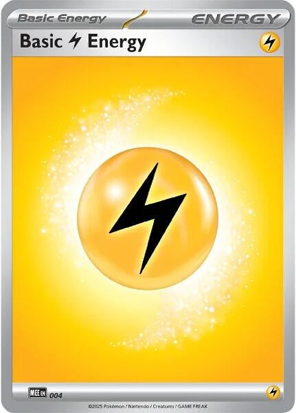 Image for Basic Lightning Energy - 004 (4) (MEE) - Pokemon