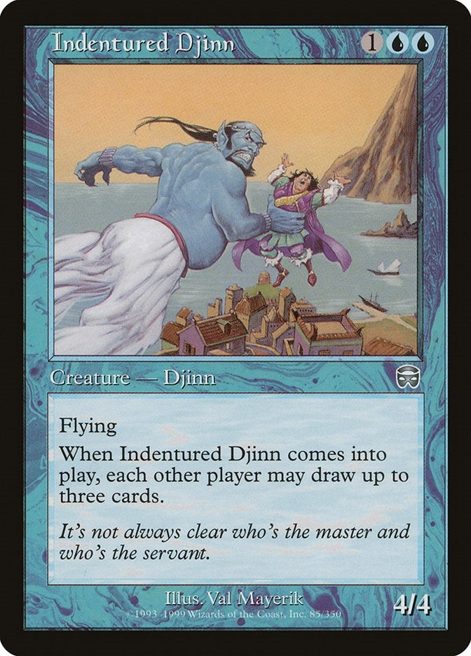 Image for Indentured Djinn (85) - Magic: The Gathering