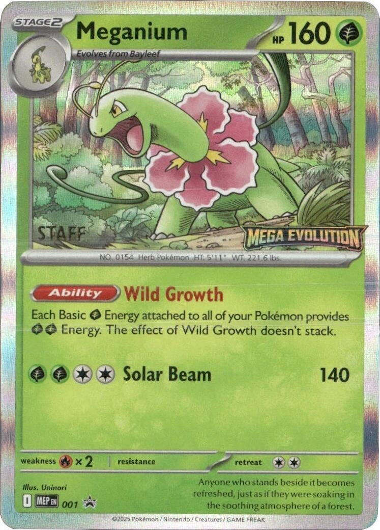 Image for Meganium - 001 [Staff] (001) (MEP) - Pokemon