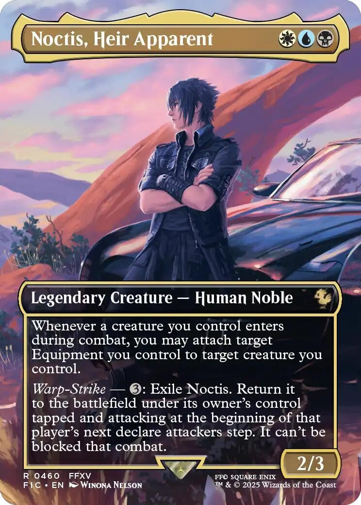 Image for Noctis, Heir Apparent (Borderless) (460) - Magic: The Gathering