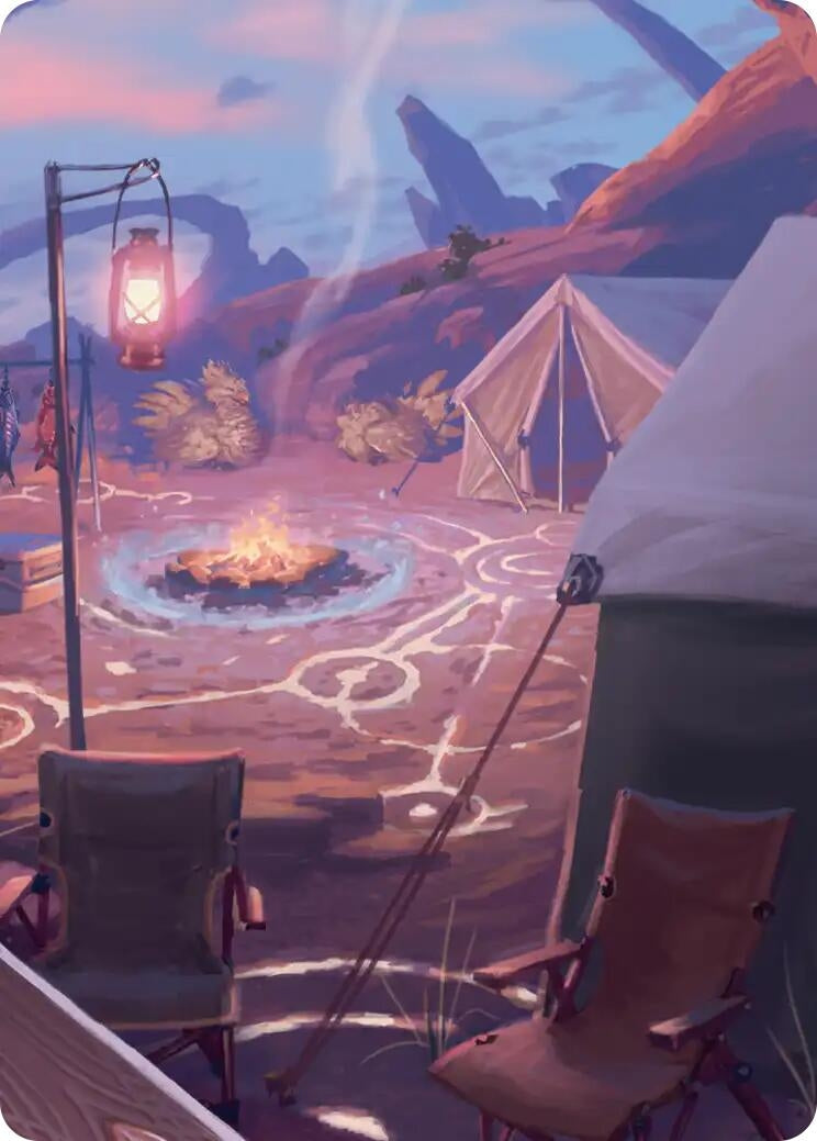 Image for Chocobo Camp Scene Art Card (21) (ASFIN) - Magic: The Gathering