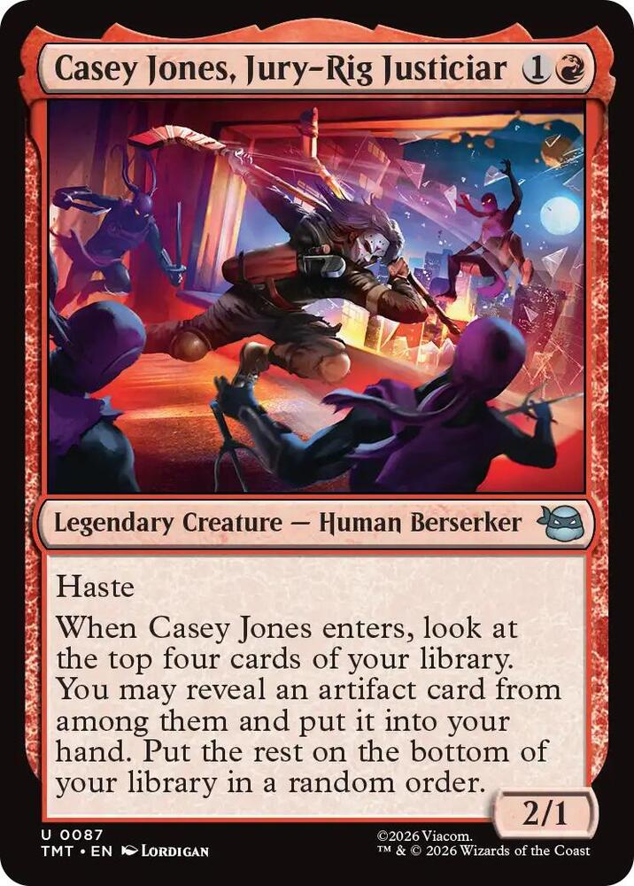 Image for Casey Jones, Jury-Rig Justiciar (87) - Magic: The Gathering