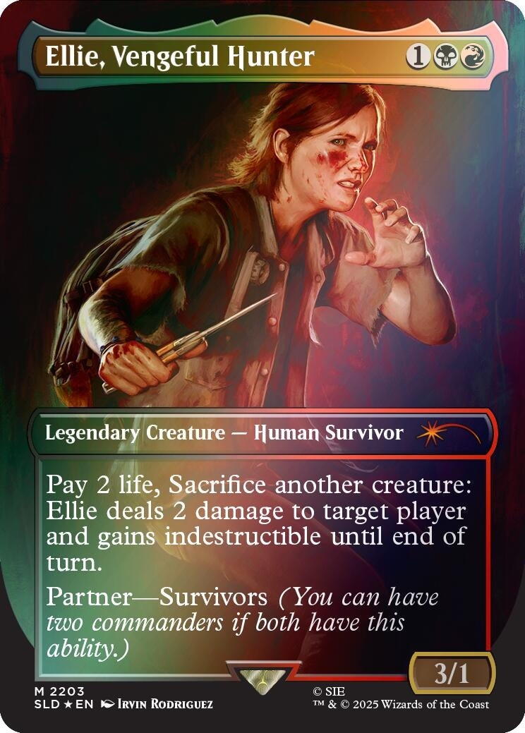 Image for Ellie, Vengeful Hunter (Rainbow Foil) (2203) - Magic: The Gathering