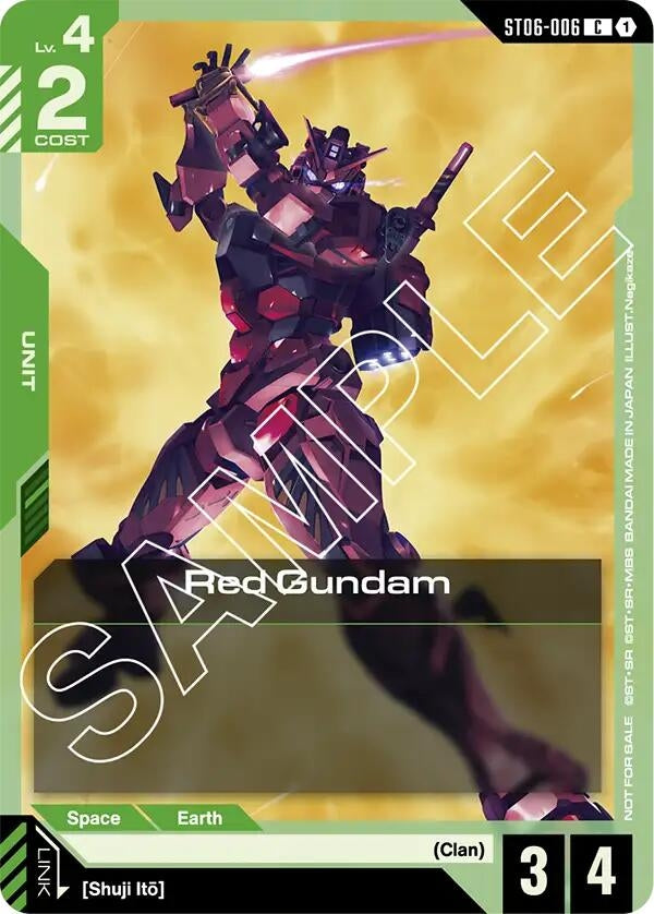 Image for Red Gundam (Boost Kit 01) (ST06-006) (GCG-PR) - Gundam Card Game