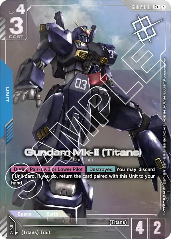 Image for Gundam Mk-II (Titans) (Store Tournament Winner Pack 02) (GD02-003) (GCG-PR) - Gundam Card Game
