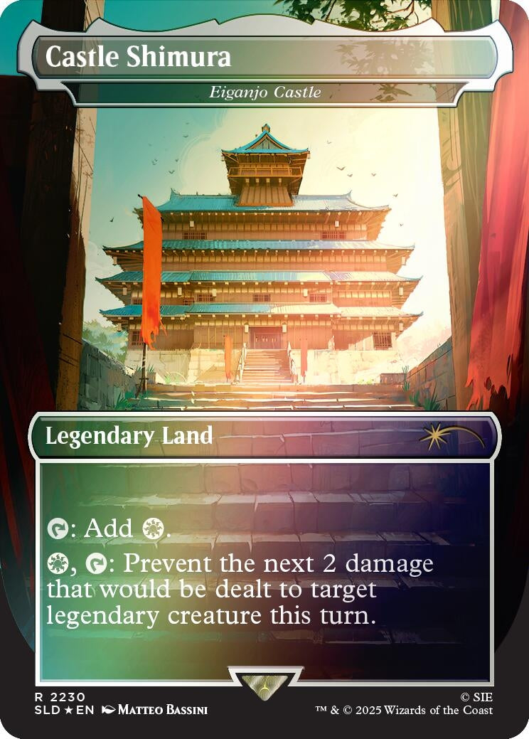 Image for Castle Shimura - Eiganjo Castle (Rainbow Foil) (2230) - Magic: The Gathering