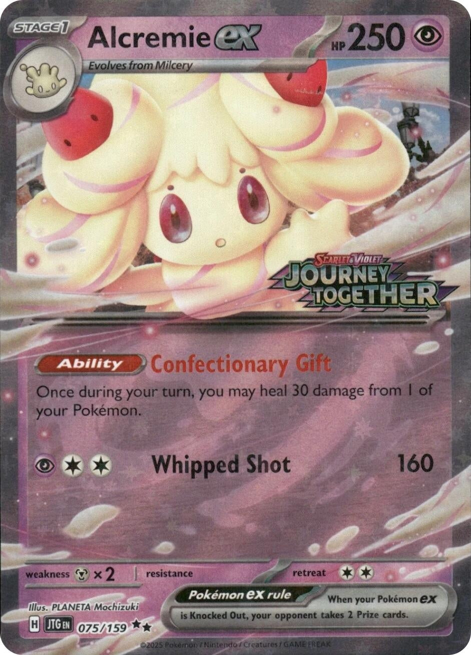 Image for Alcremie ex (Journey Together Stamped) (075/159) (MCAP) - Pokemon
