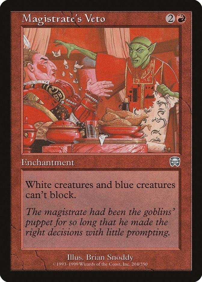 Image for Magistrate's Veto (204) - Magic: The Gathering