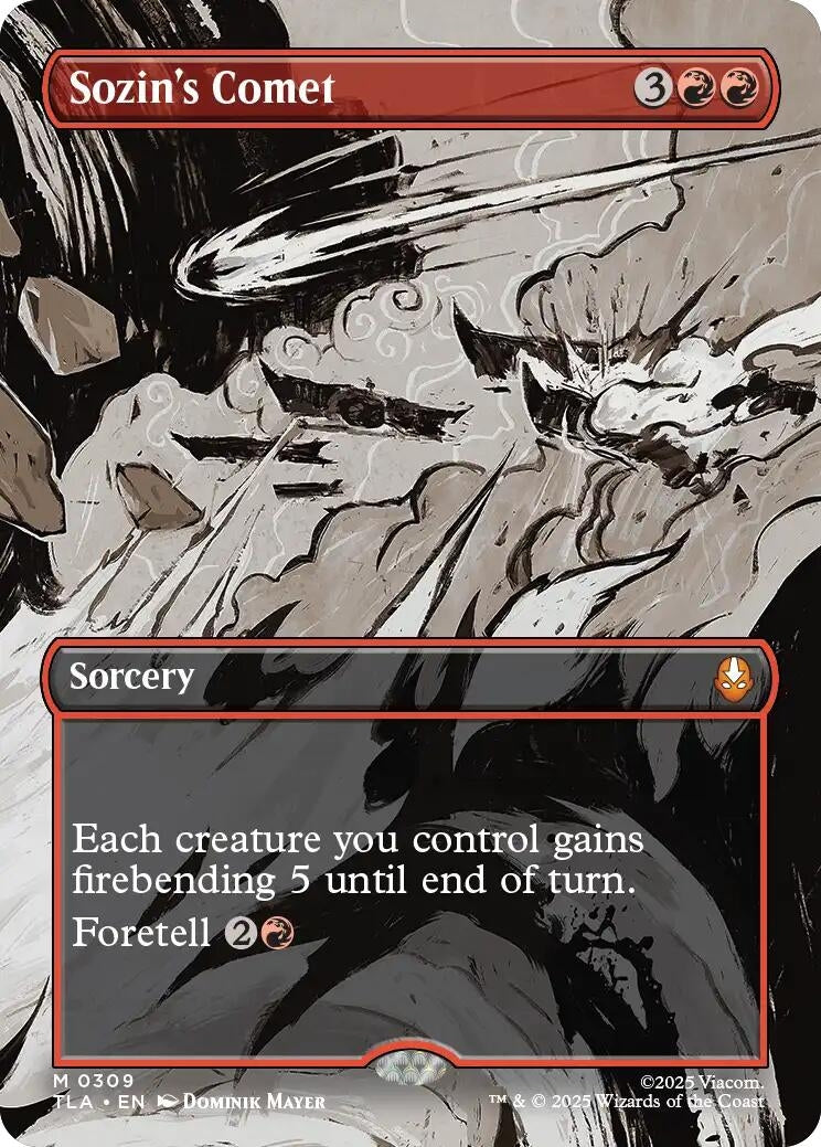 Image for Sozin's Comet (0309) (Borderless) (309) (TLA) - Magic: The Gathering