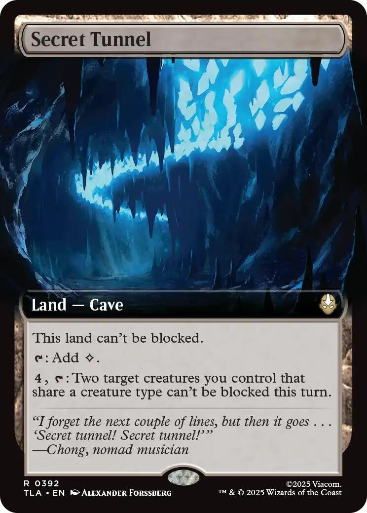 Image for Secret Tunnel (Extended Art) (392) (TLA) - Magic: The Gathering