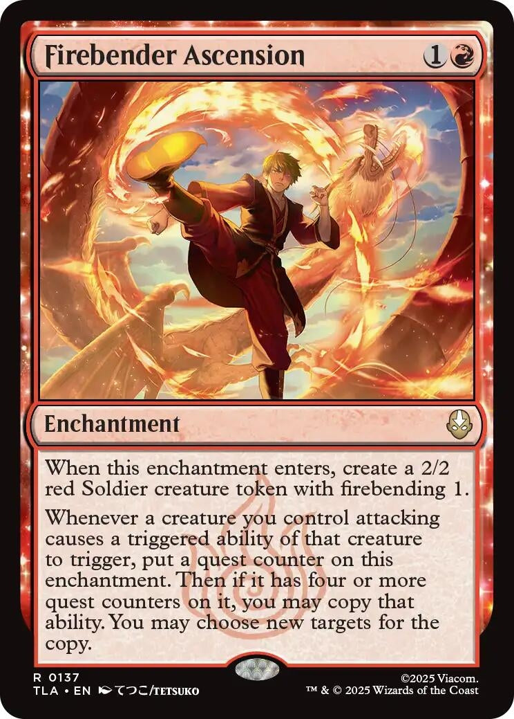 Image for Firebender Ascension (137) - Magic: The Gathering